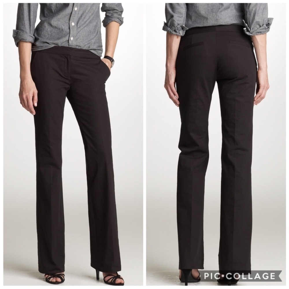 J. Crew black 99809 City Fit Trouser Pants Size 8